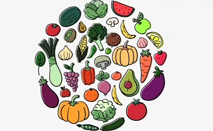 Раскраски овощи и фрукты