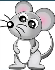 Раскраска Мышка 