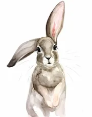 Раскраска Кролик 