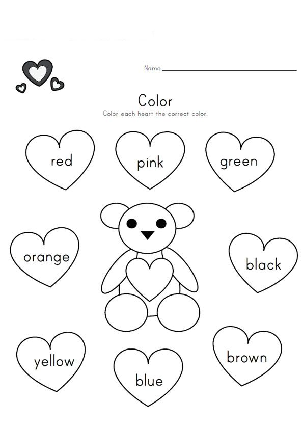 Раскраски Цвета на английском языке для детей