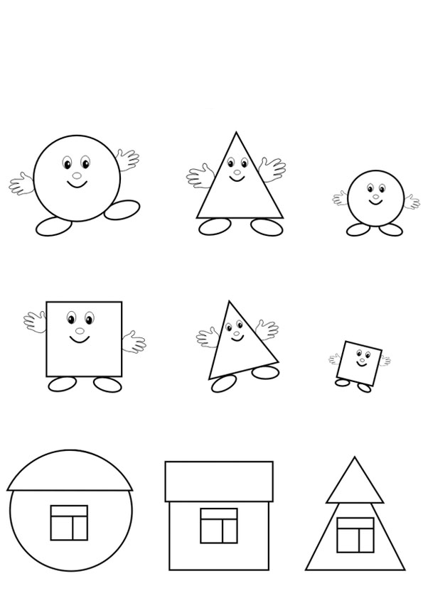 Раскраска фигура распечатать. Раскраски для детей фигуры. Геометрические раскраски для малышей. Раскраска круг квадрат треугольник. Треугольник раскраска для малышей.